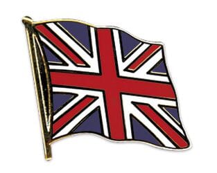 Flaggen Pin Grossbritannien geschwungen | ca. 20 mm - Bild 1
