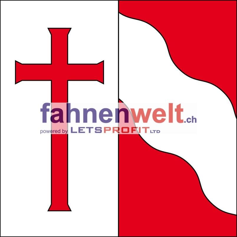 Fahne Gemeinde 5444 K&uuml;nten (AG) | 30 x 30 cm und Gr&ouml;sser - Bild 1