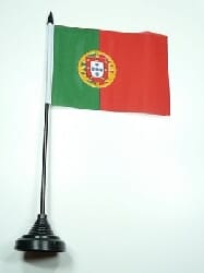 Portugal Tisch-Fahne mit Fuss | 10 x 15 cm - Bild 1