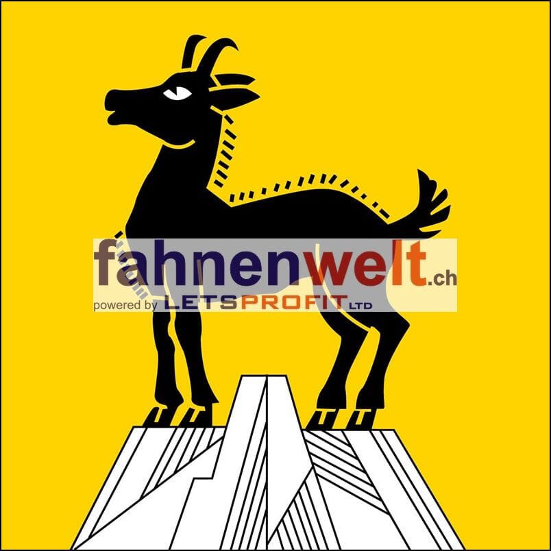 Fahne Gemeinde 3816 L&uuml;tschental (BE) | 30 x 30 cm und Gr&ouml;sser - Bild 1