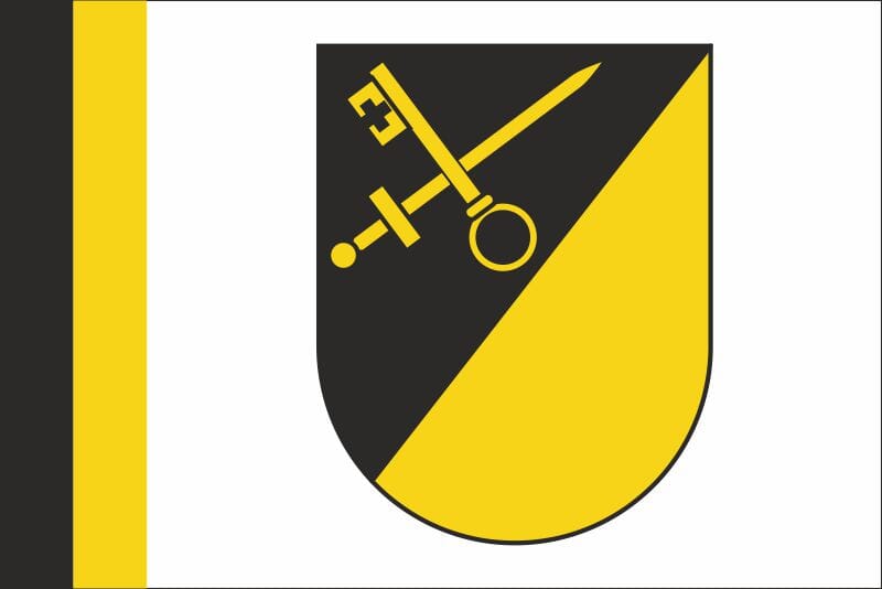 Fahne Gemeinde 9493 Mauren/Schaanwald FL WAPPEN | 20 x 30 cm und Gr&ouml;sser - Bild 1