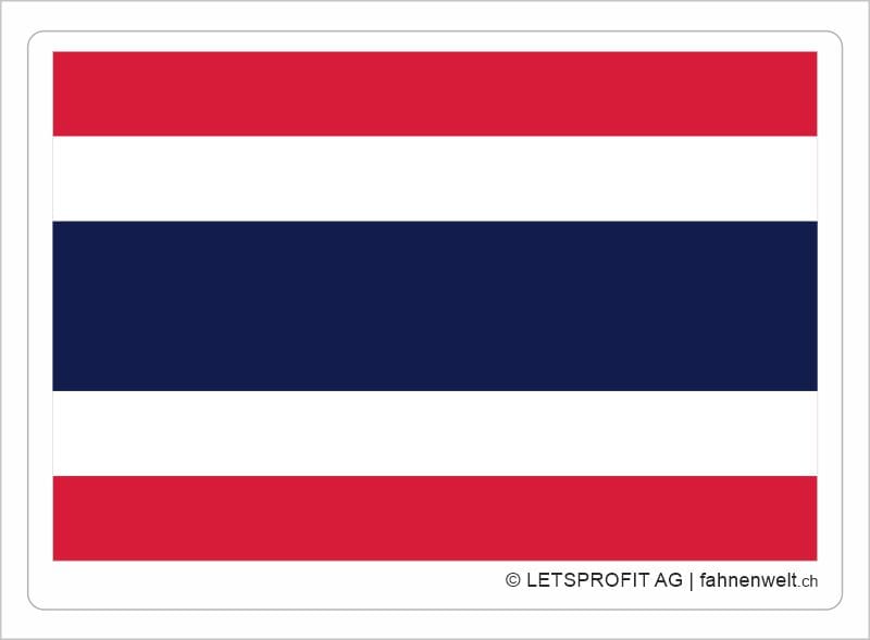 Aufkleber Thailand | 7 x 9.5 cm - Bild 1
