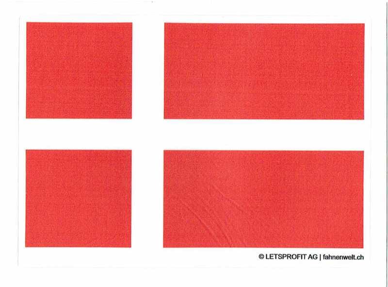Aufkleber D&auml;nemark | 7 x 9.5 cm - Bild 1