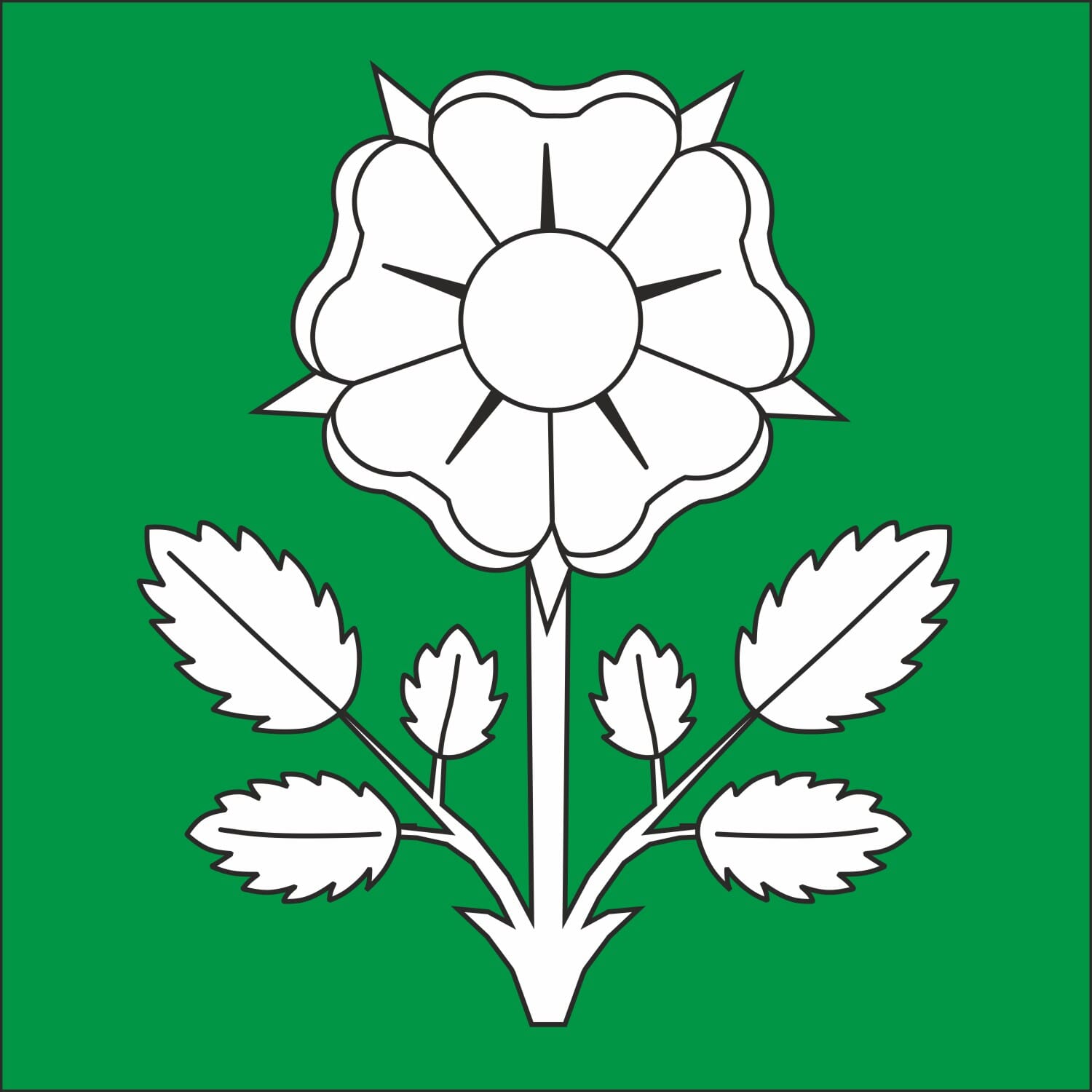 Fahne Gemeinde 6454 Fl&uuml;elen (UR) | 30 x 30 cm und Gr&ouml;sser - Bild 1