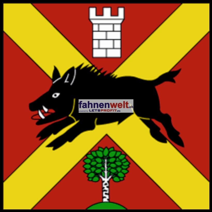 Fahne Gemeinde 1699 Le Flon (FR) | 30 x 30 cm und Gr&ouml;sser - Bild 1