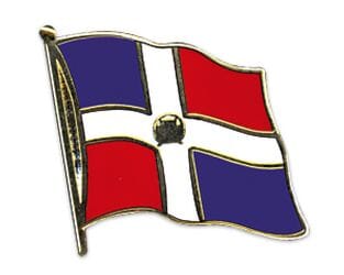 Flaggen Pin Dominikanische Republik geschwungen | ca. 20 mm - Bild 1