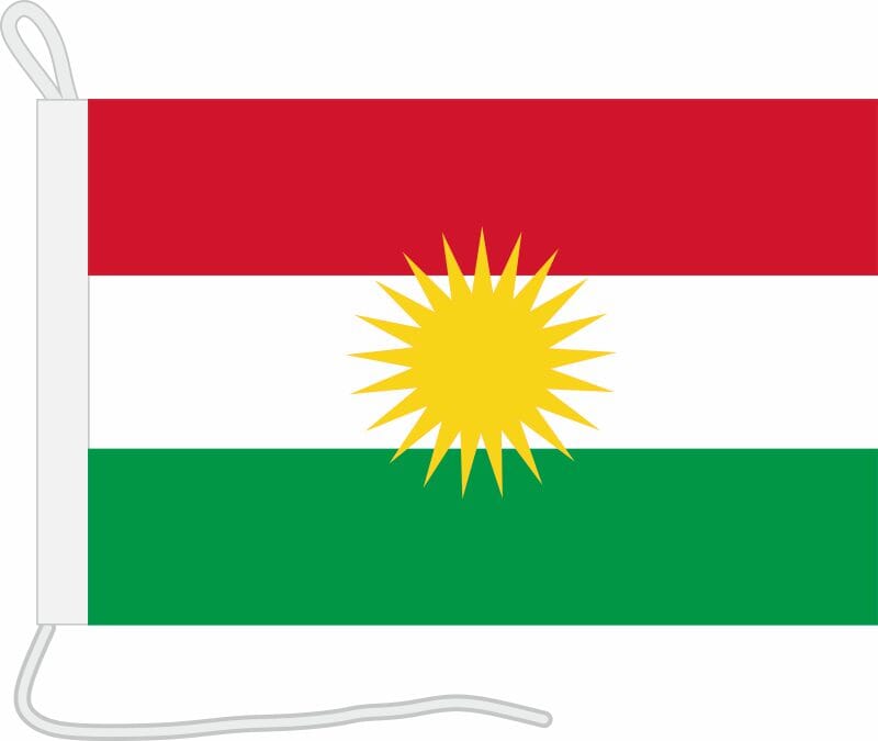 Bootsfahne Kurdistan | 30 x 45 cm - Bild 1