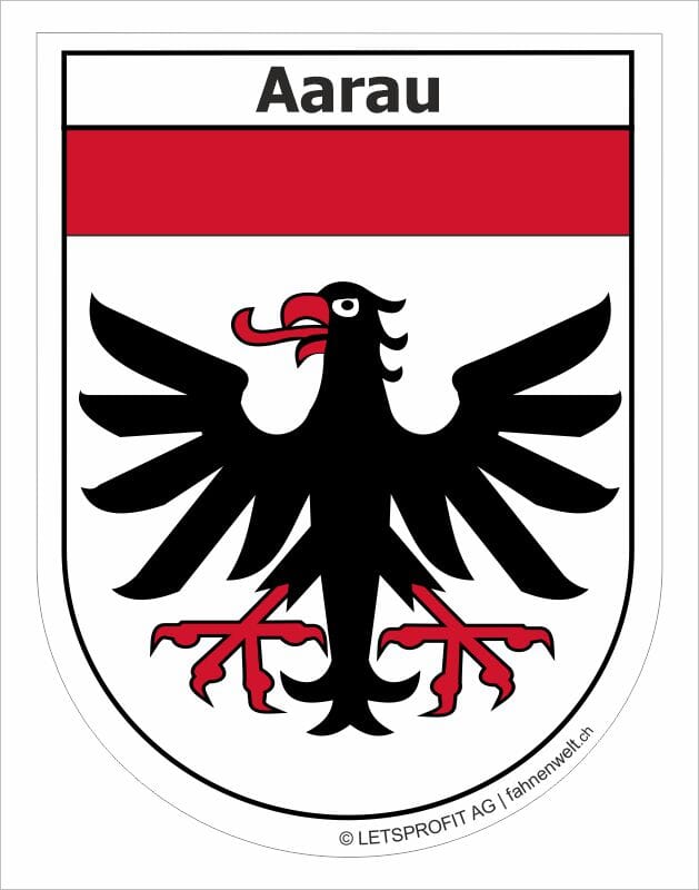 Kleber Wappen Aarau 6.5 x 8.5 cm - Bild 1