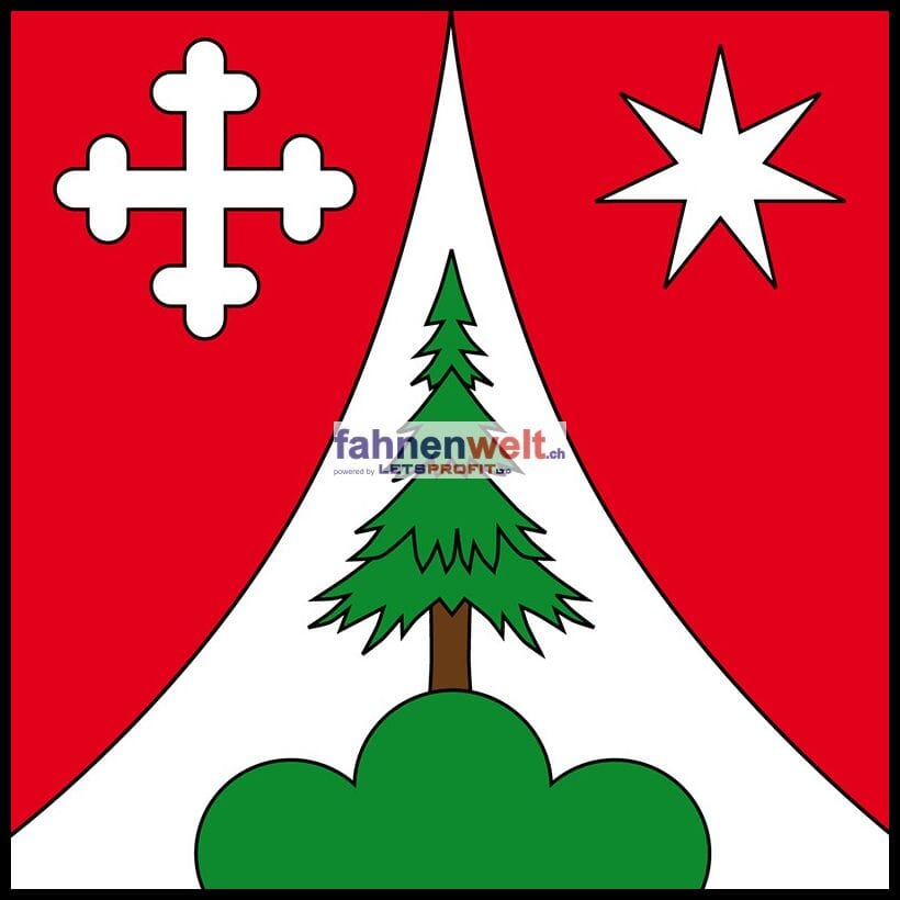 Fahne Gemeinde 1922 Salvan (VS) | 30 x 30 cm und Gr&ouml;sser - Bild 1