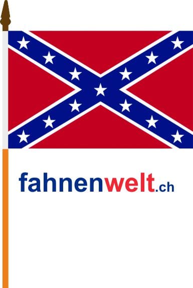 S&uuml;dstaaten Fahne am Stab gedruckt | 30 x 45 cm - Bild 1