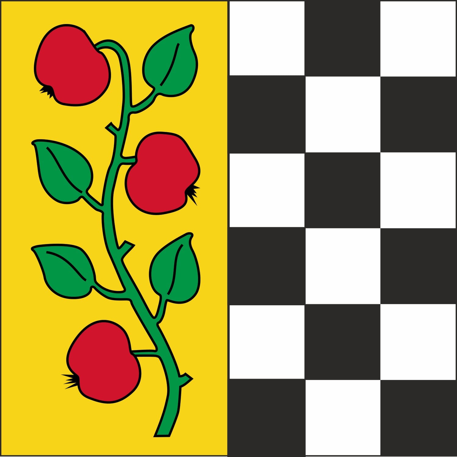 Fahne Gemeinde 8910 Affoltern am Albis (ZH) | 30 x 30 cm und Gr&ouml;sser - Bild 1