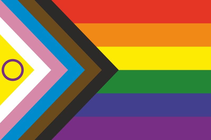 Intersex Progress Pride Tisch-Fahne gedruckt | 10x15 cm - Bild 2