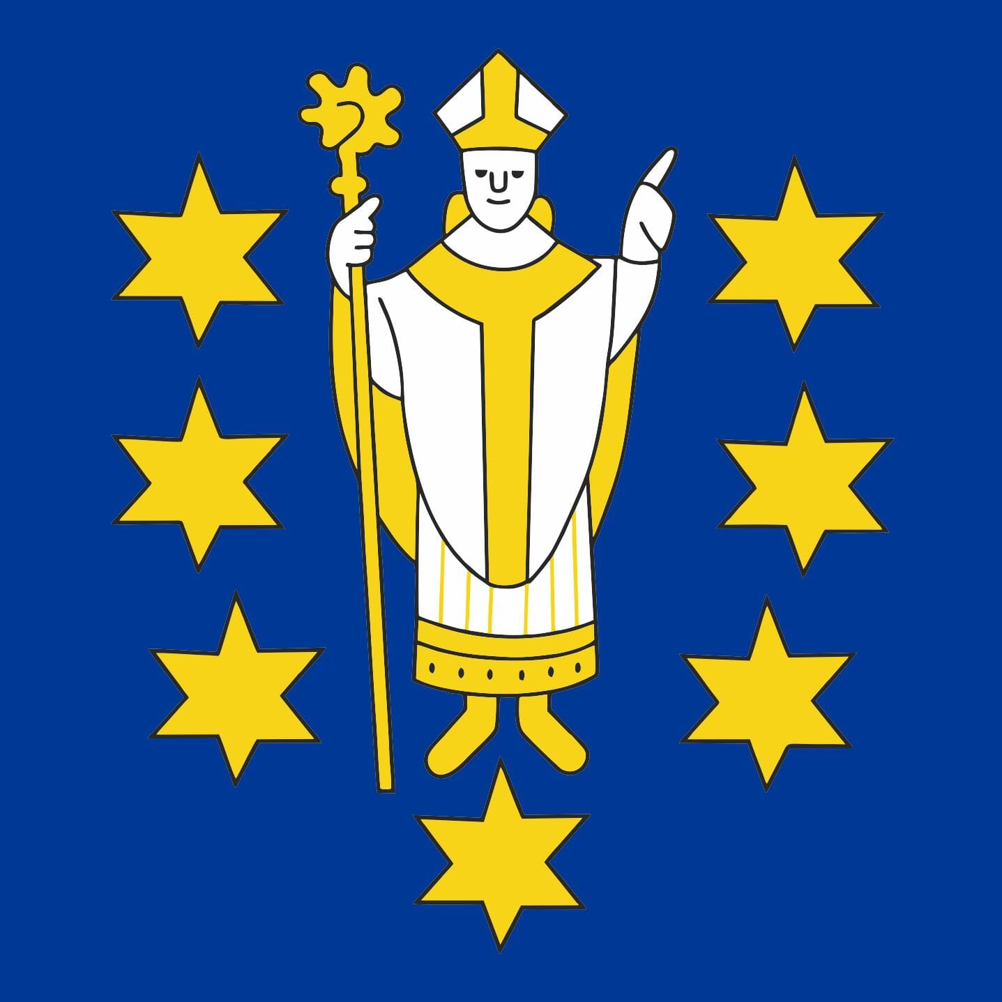 Fahne Gemeinde 7116 St. Martin (GR) | 30 x 30 cm und Gr&ouml;sser - Bild 1