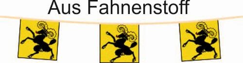 Fahnenkette Kanton Schaffhausen | 15 Fahnen | aus Stoff in diversen Gr&ouml;ssen ab - Bild 1