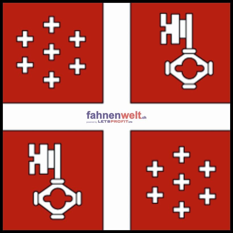 Fahne Gemeinde 1679 Villarabaud Ehemalige Gemeinde (FR) | 30 x 30 cm und Gr&ouml;sser - Bild 1