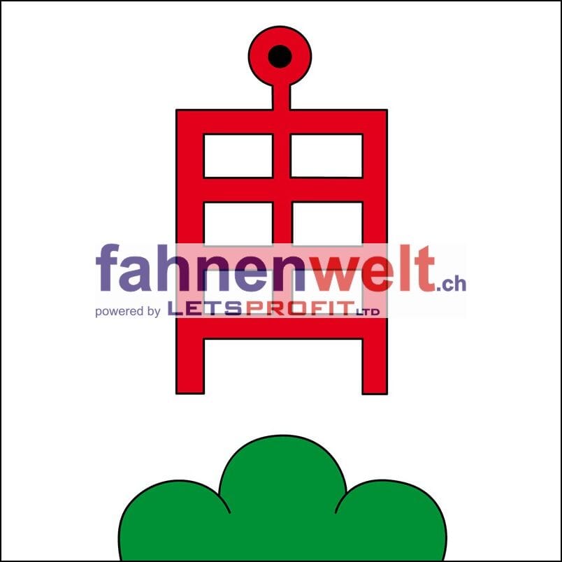 Fahne Gemeinde 7417 Paspels Ehemalige Gemeinde (GR) | 30 x 30 cm und Gr&ouml;sser - Bild 1