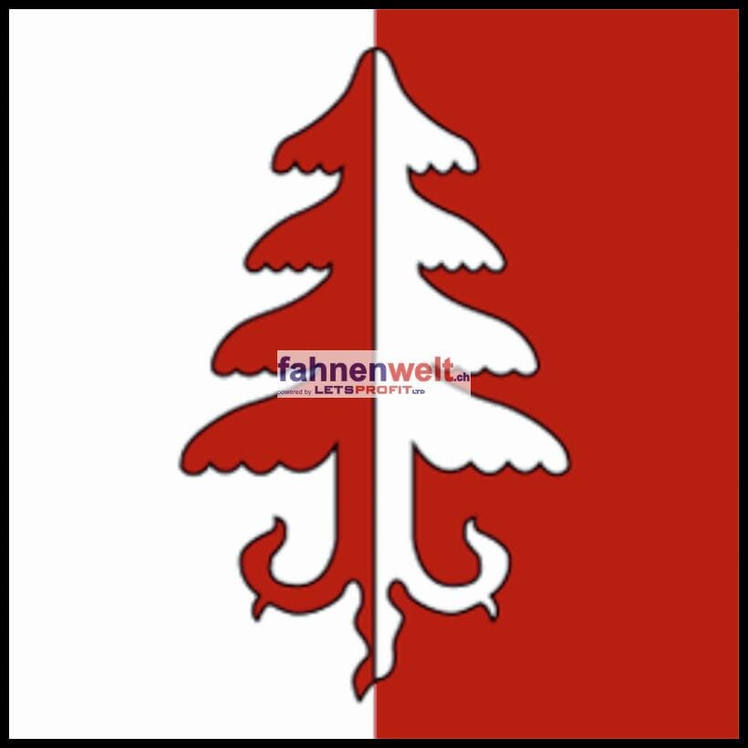 Fahne Gemeinde 1326 Juriens (VD) | 30 x 30 cm und Gr&ouml;sser - Bild 1