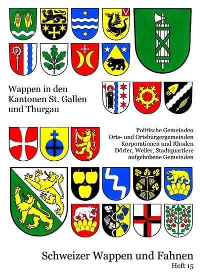 Wappen der Kantonen St. Gallen und Thurgau Heft 15 - Bild 1