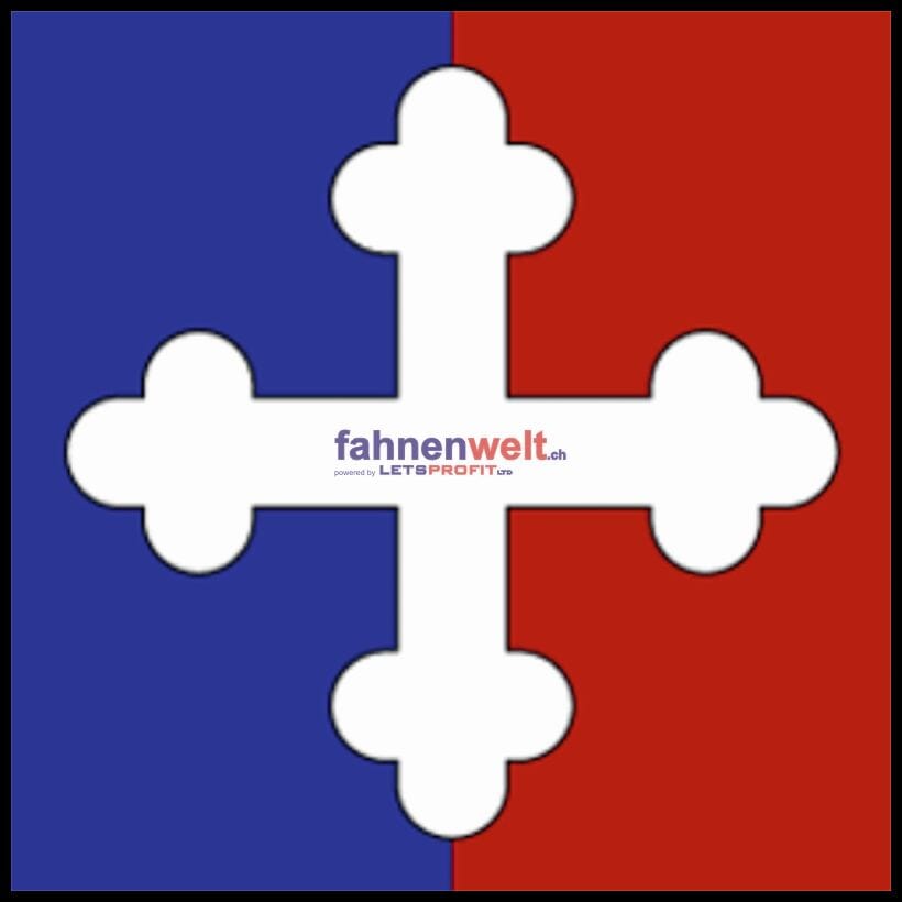 Fahne Bezirk Saint-Maurice (VS) | 30 x 30 cm und Gr&ouml;sser - Bild 1