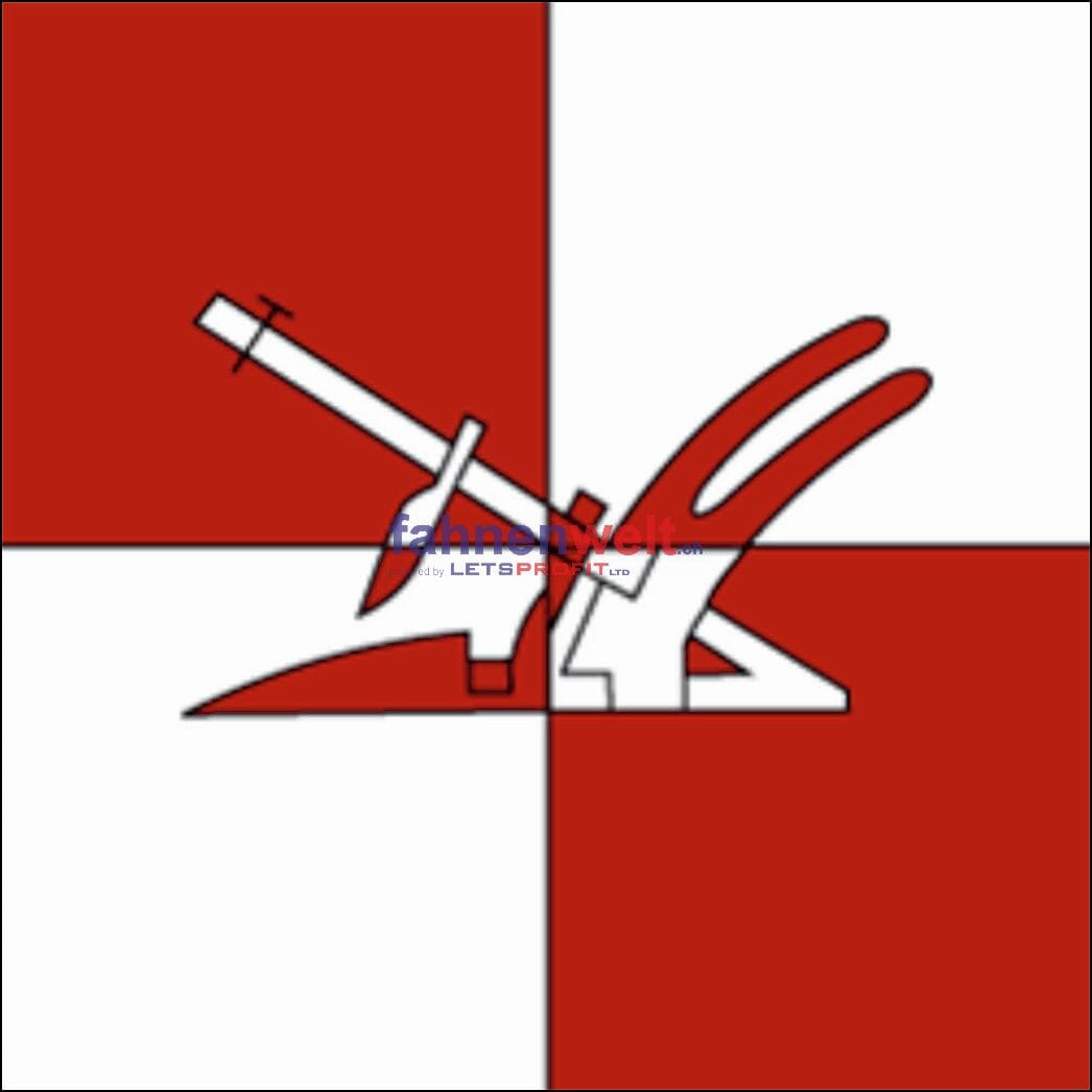 Fahne Gemeinde 6939 Fescoggia Ehemalige Gemeinde (TI) | 30 x 30 cm und Gr&ouml;sser - Bild 1