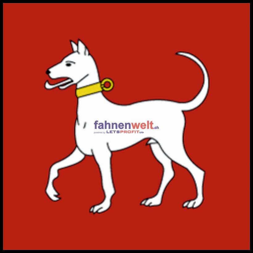 Fahne Gemeinde 1744 Ch&eacute;nens (FR) | 30 x 30 cm und Gr&ouml;sser - Bild 1