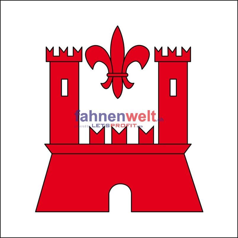 Fahne Gemeinde 6644 Orselina (TI) | 30 x 30 cm und Gr&ouml;sser - Bild 1