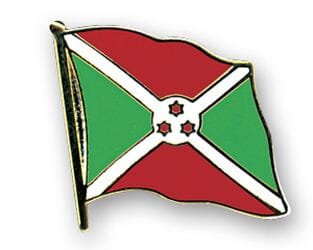 Flaggen Pin Burundi geschwungen | ca. 20 mm - Bild 1