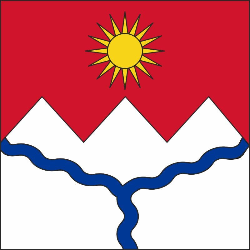Fahne Gemeinde 7433 Muntogna da Schons (GR) | 30 x 30 cm und Gr&ouml;sser - Bild 1