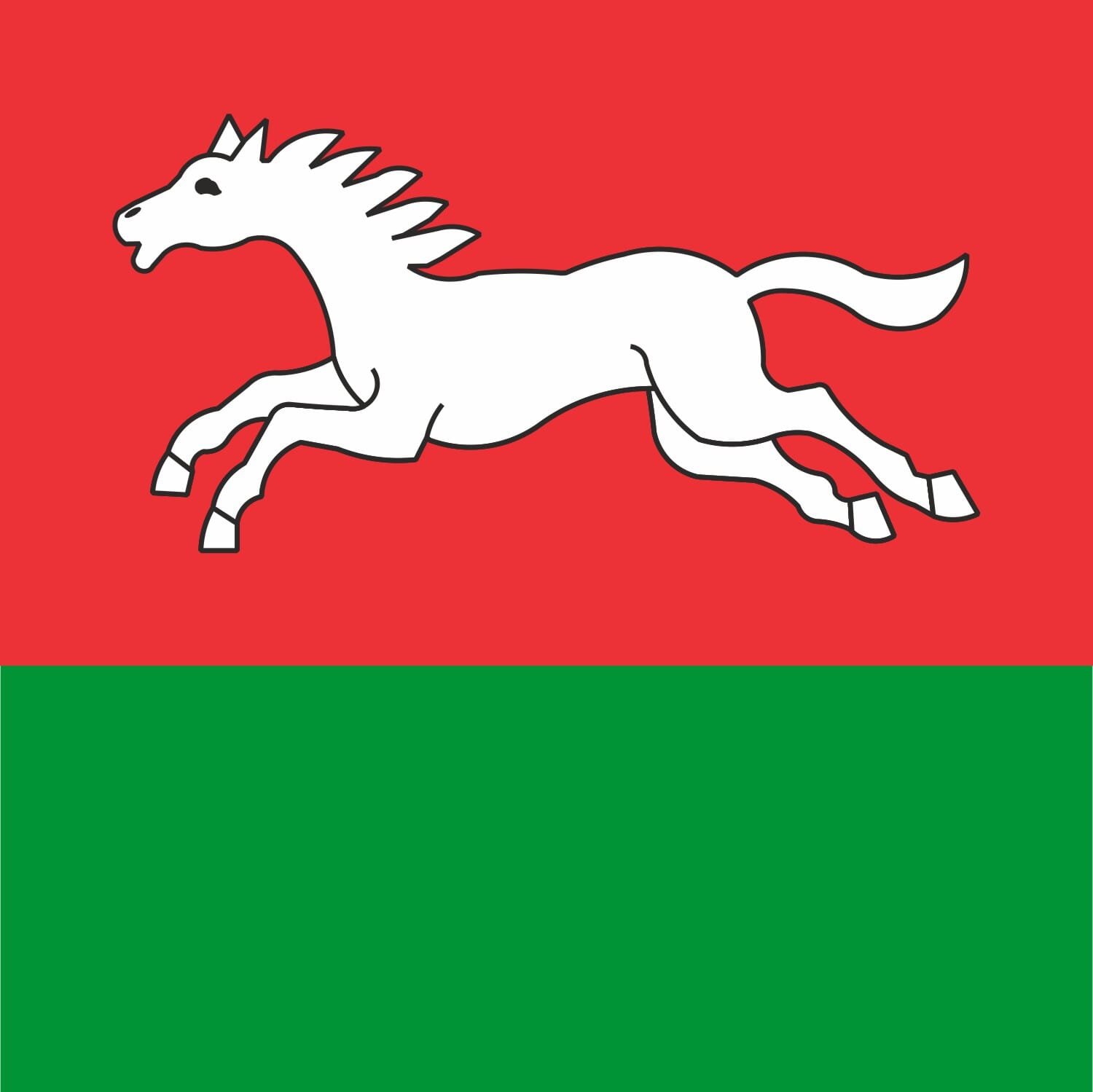 Fahne Gemeinde 4566 Oekingen (SO) | 30 x 30 cm und Gr&ouml;sser - Bild 1
