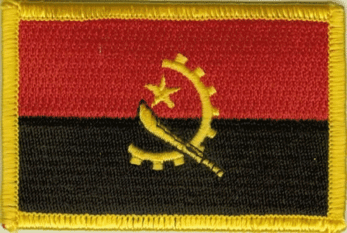 Patch Sticker zum aufb&uuml;geln Angola | 5.5 x 9 cm - Bild 1