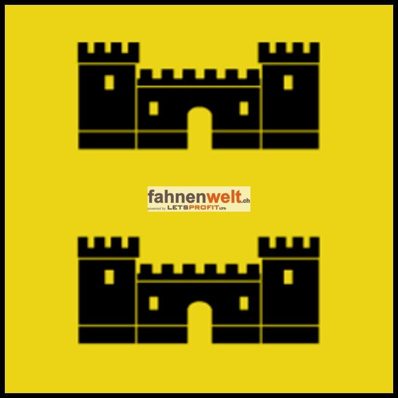 Fahne Gemeinde 1372 Bavois (VD) | 30 x 30 cm und Gr&ouml;sser - Bild 1