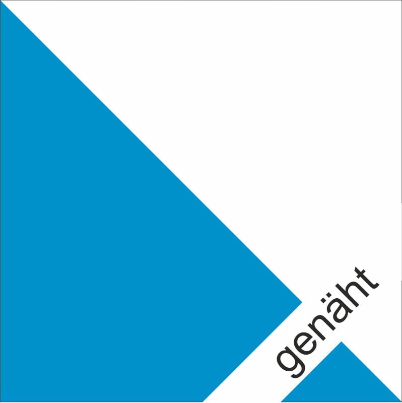 Fahne Z&uuml;rich ZH gen&auml;ht / appliziert | 200 x 200 cm - Bild 1