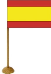 Tischf&auml;hnchen Spanien mit Fuss | 45 x 70 mm - Bild 1