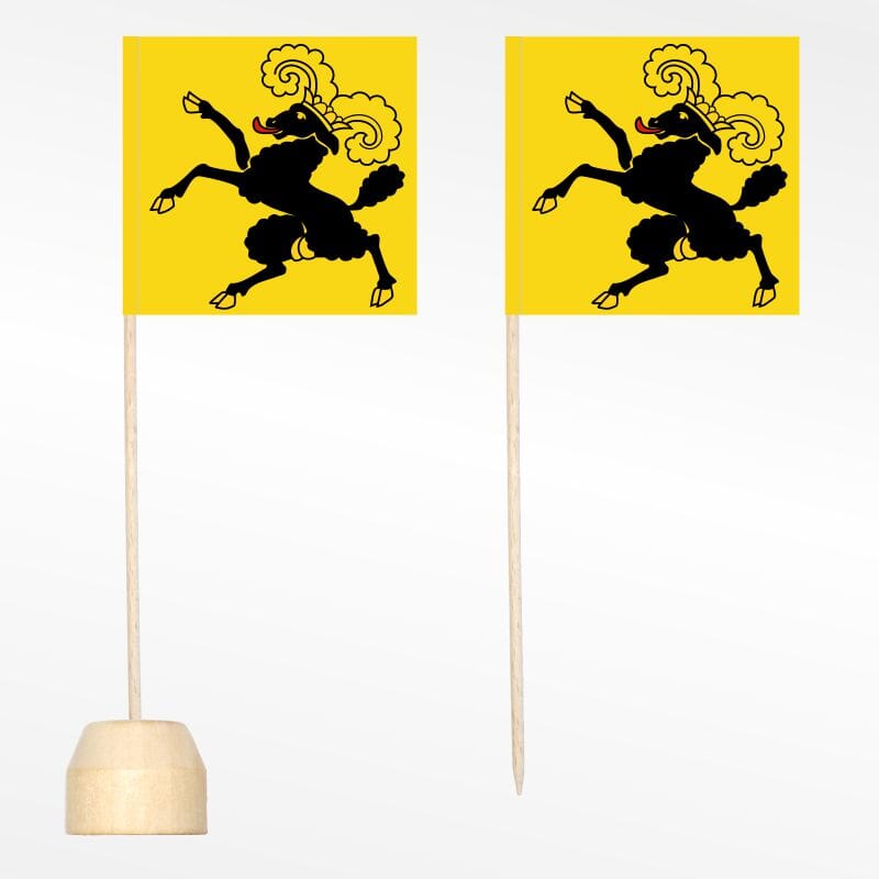 Mini- / Tischf&auml;hnchen Schaffhausen Pack &agrave; 10 St&uuml;ck | 55 x 55 mm - Bild 1