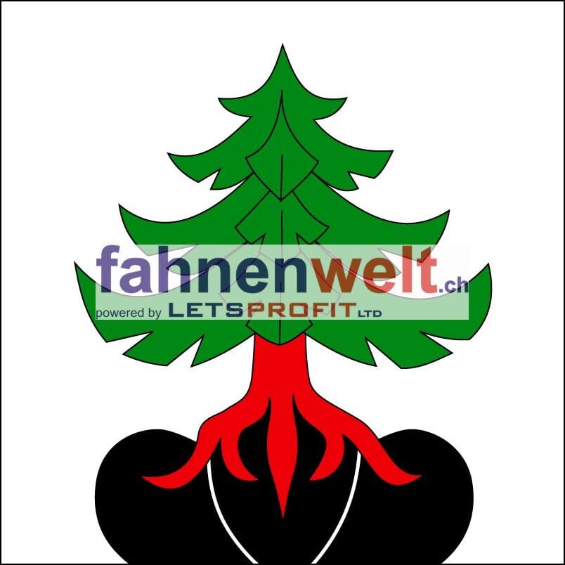 Fahne Gemeinde 3638 Pohlern (BE) | 30 x 30 cm und Gr&ouml;sser - Bild 1