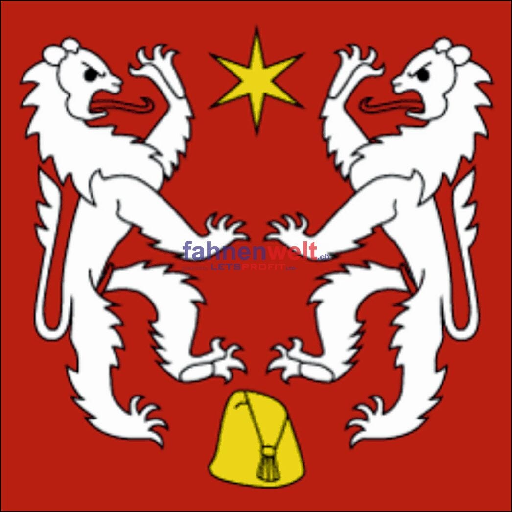 Fahne Gemeinde 6932 Breganzona Ehemalige Gemeinde (TI) | 30 x 30 cm und Gr&ouml;sser - Bild 1