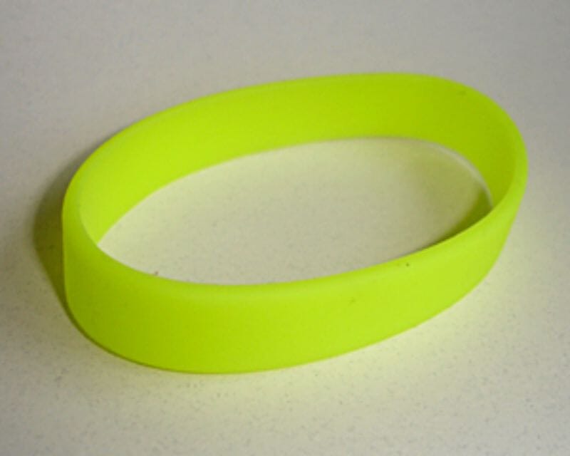 Silikon Armband neon-gelb - Bild 1