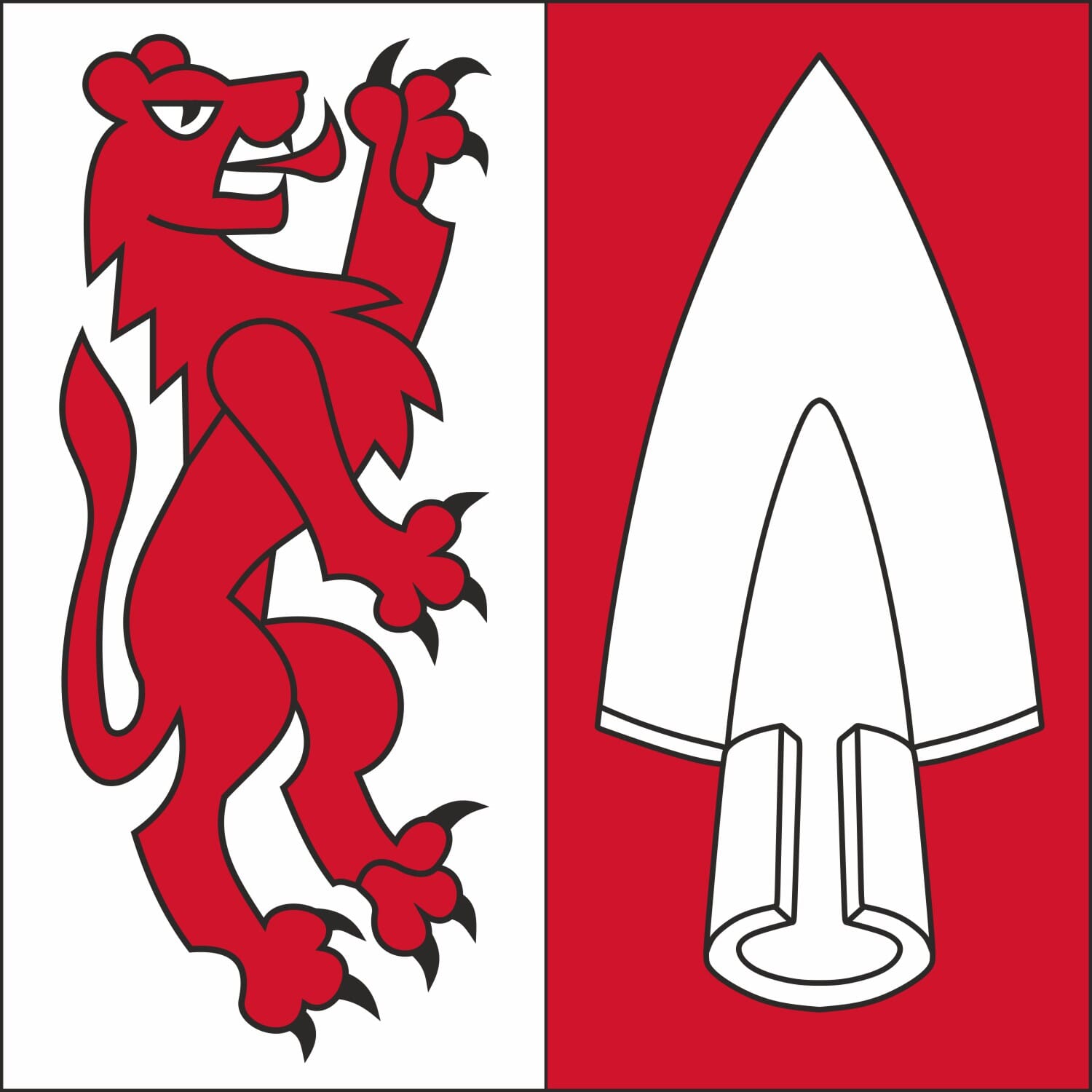 Fahne Gemeinde 3438 Lauperswil (BE) | 30 x 30 cm und Gr&ouml;sser - Bild 1