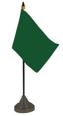 Gr&uuml;ne Tisch-Fahne gedruckt | 10 x 15 cm - Bild 1