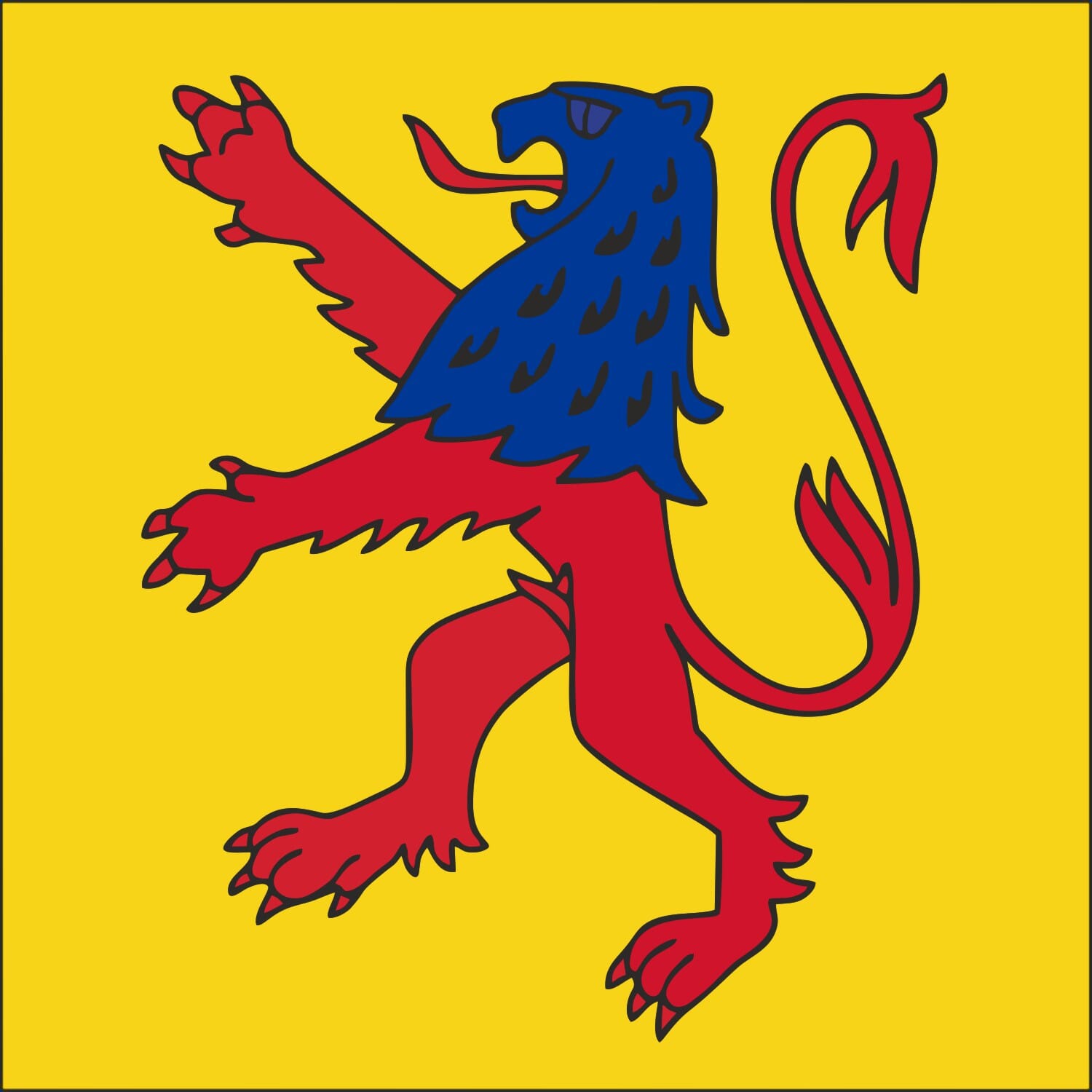 Fahne Gemeinde 5734 Reinach (AG) | 30 x 30 cm und Gr&ouml;sser - Bild 1