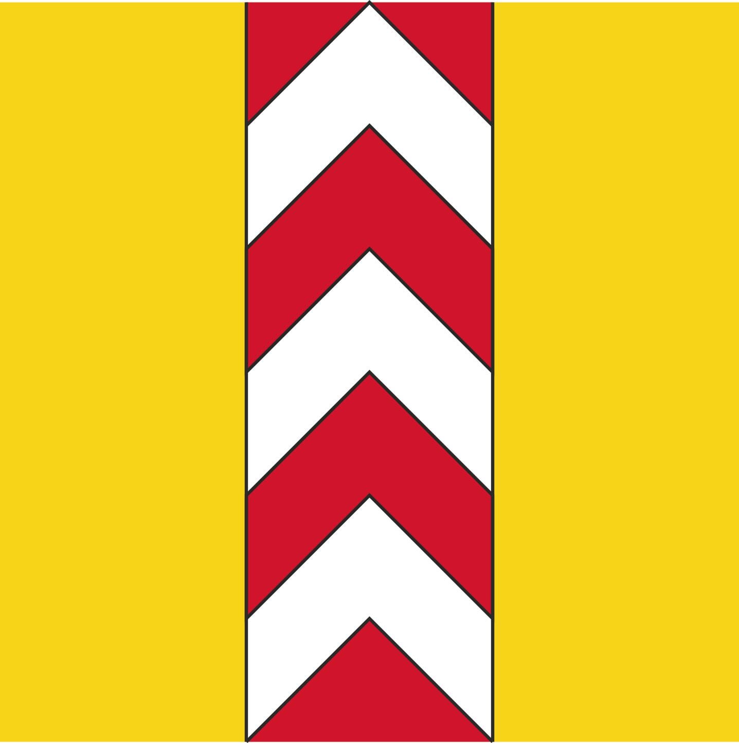 Fahne Gemeinde 2000 Neuenburg/Neuchatel altes Wappen (NE) | 30 x 30 cm und Gr&ouml;sser - Bild 1