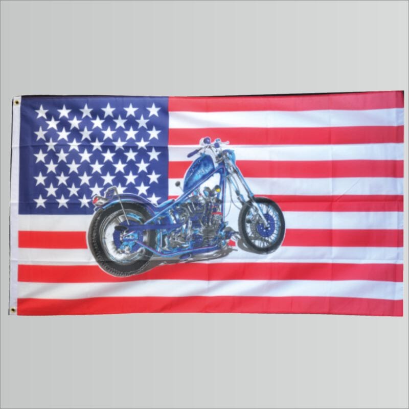 US Moto ohne Adler Fahne aus Stoff | 90 x 150 cm - Bild 1