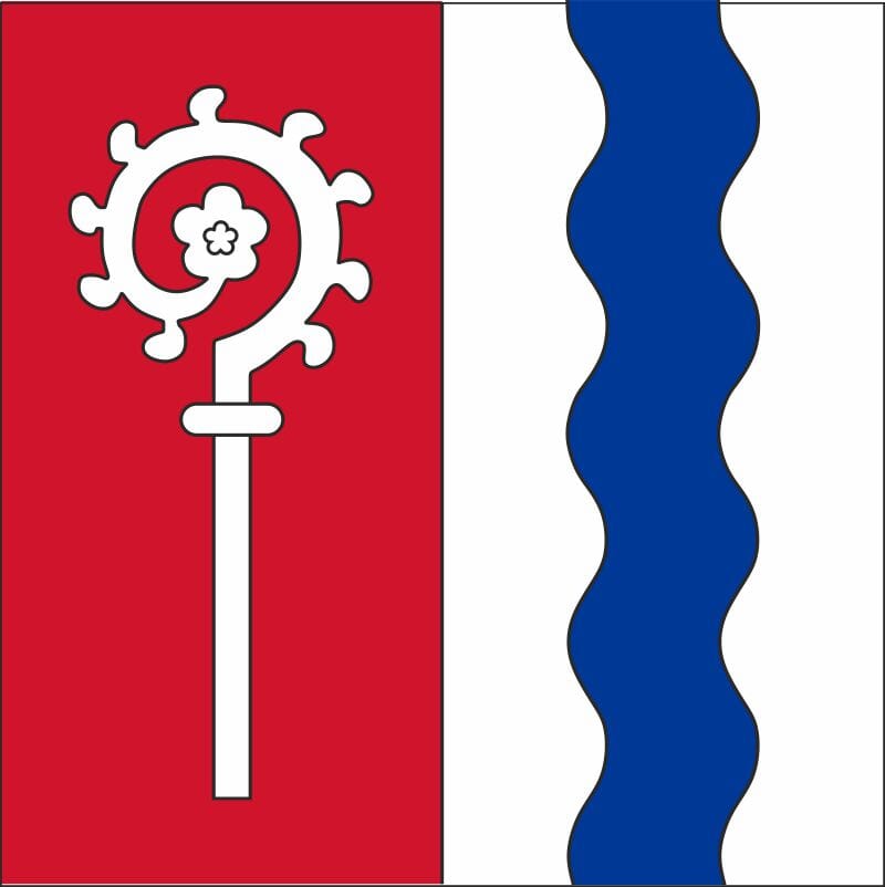 Fahne Gemeinde 8877 Murg Ehemalige Gemeinde (SG) | 30 x 30 cm und Gr&ouml;sser - Bild 1