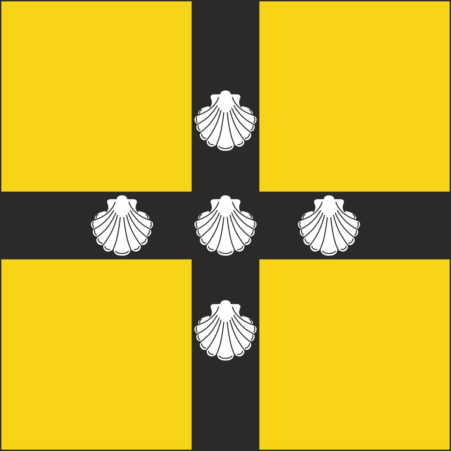 Fahne Gemeinde 1236 Cartigny (GE) | 30 x 30 cm und Gr&ouml;sser - Bild 1