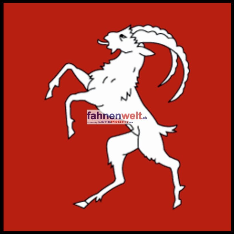 Fahne Gemeinde 3961 Vissoie Ehemalige Gemeinde (VS) | 30 x 30 cm und Gr&ouml;sser - Bild 1