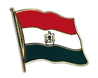 Flaggen Pin &Auml;gypten geschwungen | ca. 20 mm - Bild 1