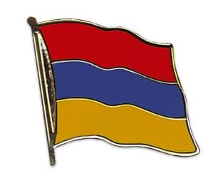 Flaggen Pin Armenien geschwungen | ca. 20 mm - Bild 1