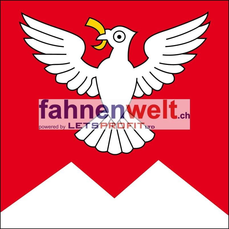 Fahne Gemeinde 7458 Mon Ehemalige Gemeinde (GR) | 30 x 30 cm und Gr&ouml;sser - Bild 1