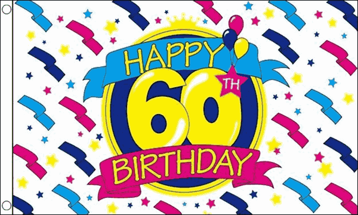 Happy Birthday Geburtstags Fahnen ver. Zahlen / Flagge gedruckt | 90 x 150 - Bild 5