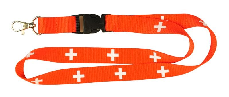 Umh&auml;ngeband / Lanyard mit vielen Schweizer-Kreuzen - Bild 1